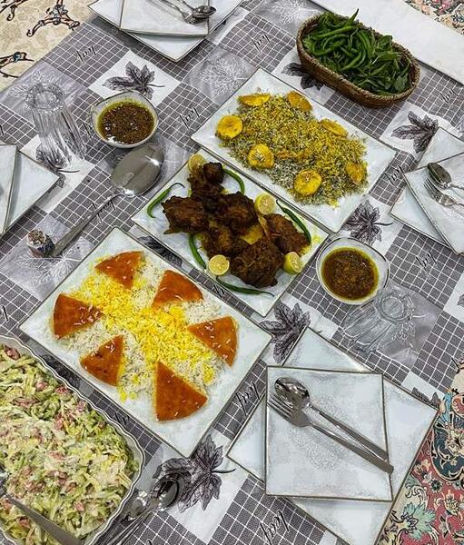عکس شام مهمونی نی نی سایت
