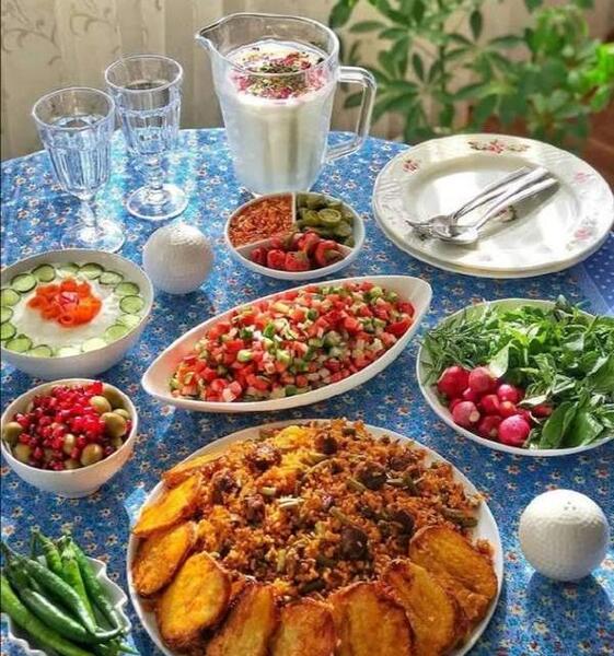 عکس شام مهمونی نی نی سایت