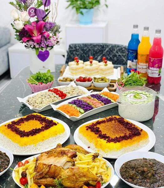 عکس سفره شام نی نی سایت