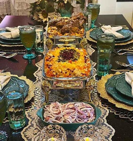 عکس سفره شام نی نی سایت