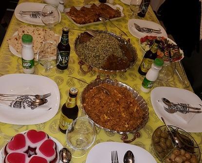 عکس سفره شام نی نی سایت