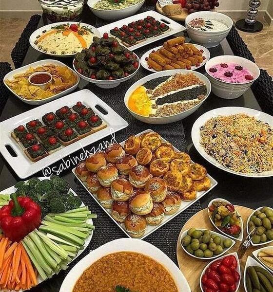 عکس سفره شام نی نی سایت