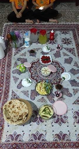عکس سفره شام نی نی سایت
