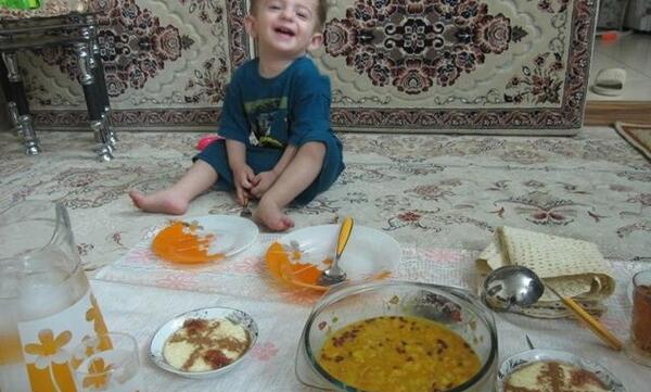 عکس سفره شام نی نی سایت