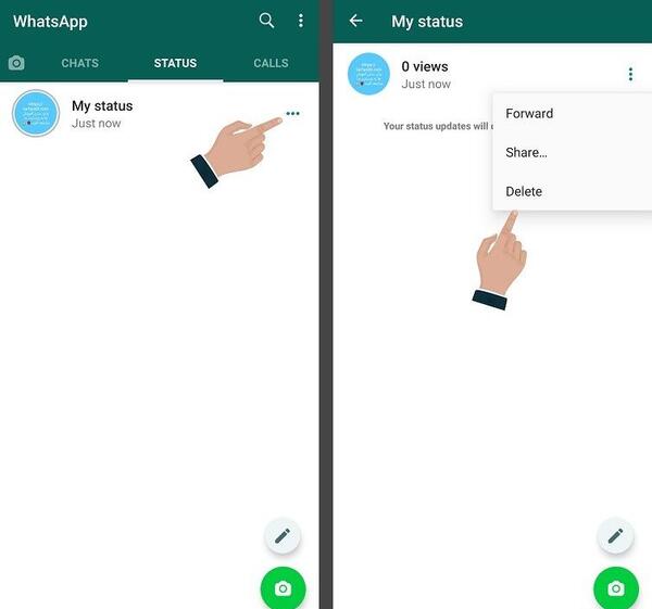 چگونه در وضعیت واتساپ عکس بگذاریم