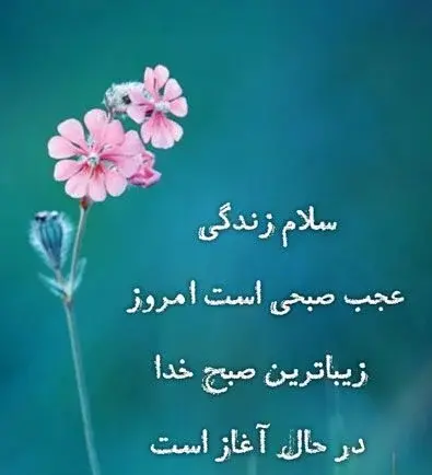 عکس وضعیت برای واتساپ سلام صبح بخیر