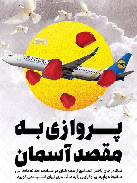 عکس استوری هواپیمای اوکراینی