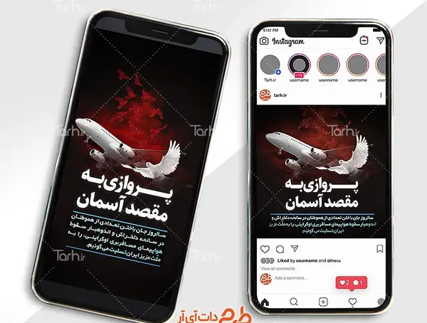 عکس استوری هواپیمای اوکراینی