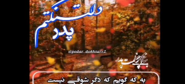 عکس استوری پدر دلم برات تنگ شده