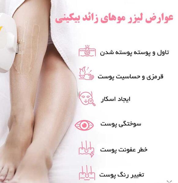 عکس لیزر موهای زائد ناحیه تناسلی