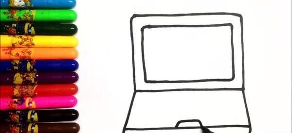 عکس نقاشی در لپ تاپ