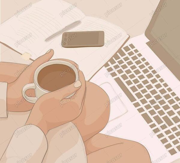 عکس مینیمال لپ تاپ