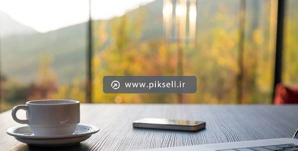 عکس لپ تاپ با قهوه