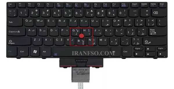 عکس صفحه کلید لپ تاپ به فارسی