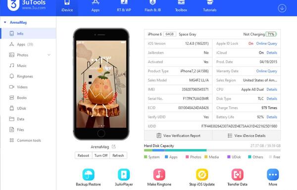 انتقال عکس از لپ تاپ به آیفون با 3utools