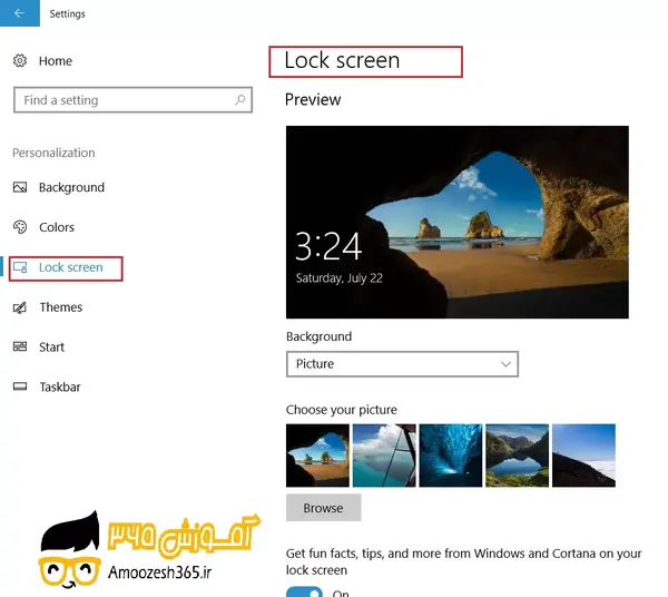 چگونه عکس صفحه قفل لپ تاپ را عوض کنیم
