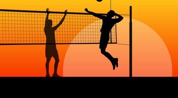 عکس از بازی والیبال