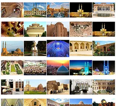 عکس جاهای دیدنی یزد روی نقشه