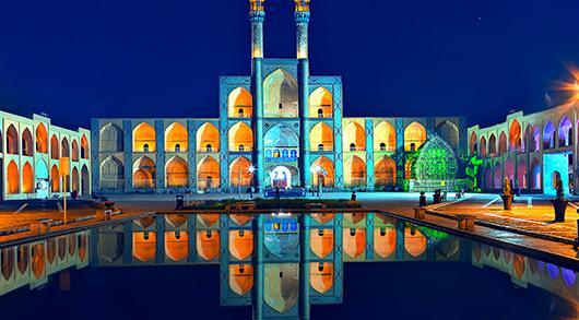 عکس جاهای دیدنی یزد روی نقشه