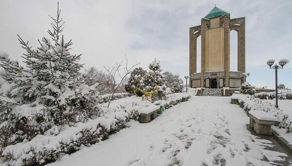 عکس جاهای دیدنی همدان در زمستان