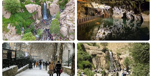 عکس جاهای دیدنی همدان در زمستان
