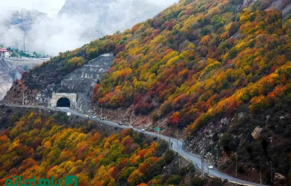 عکس جاهای دیدنی جاده چالوس نزدیک تهران