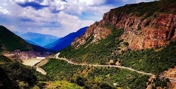 عکس جاهای دیدنی جاده چالوس نزدیک تهران