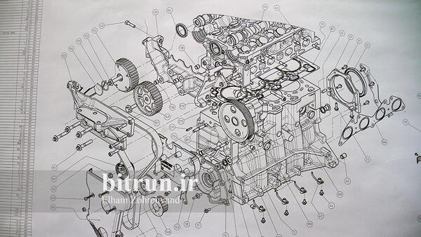 عکس داخل موتور سمند ef7