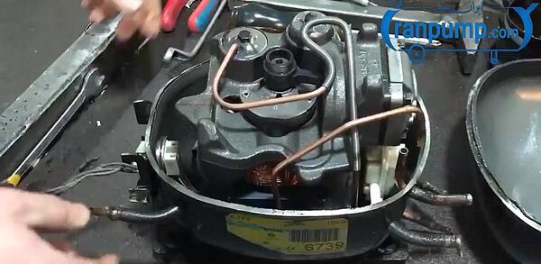 عکس داخل موتور یخچال
