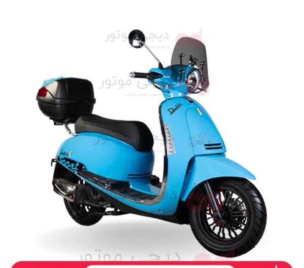 عکس موتور وسپا آبی