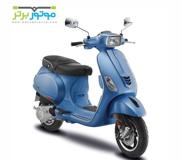 عکس موتور وسپا آبی