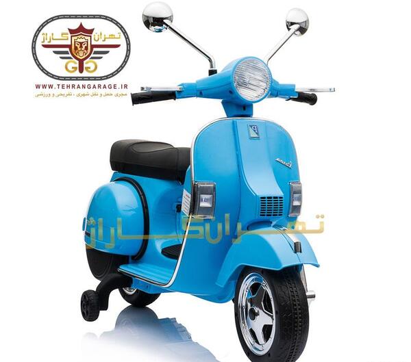 عکس موتور وسپا آبی