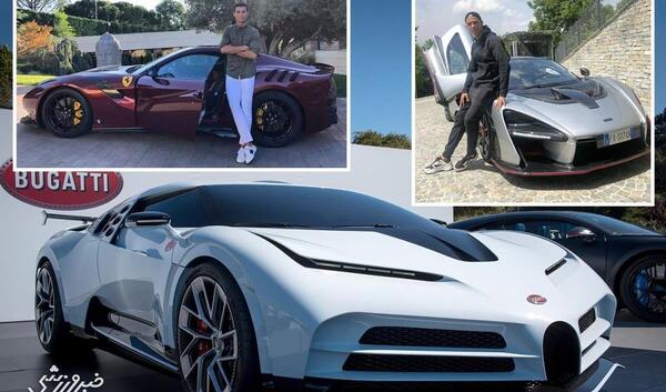 عکس موتور طلای کریستین رونالدو