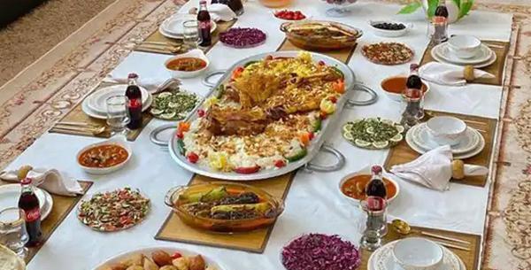 عکس سفره ناهار عروس