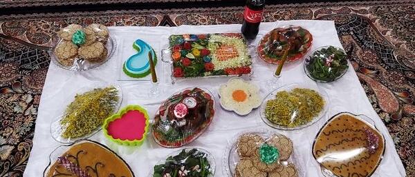 عکس سفره ناهار عروس