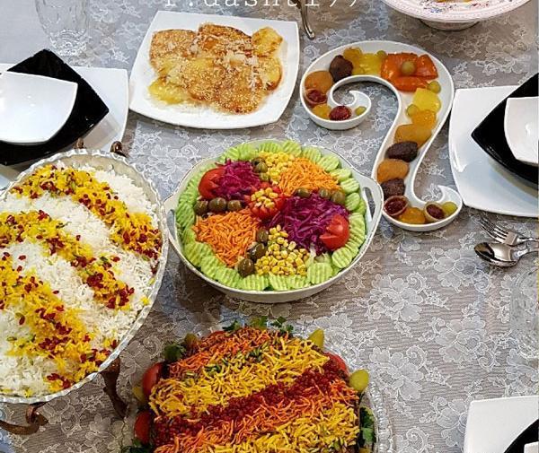 عکس سفره ناهار عروس