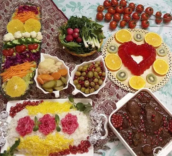عکس سفره ناهار عروس