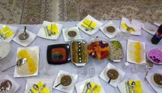 عکس سفره ناهار مهمانی