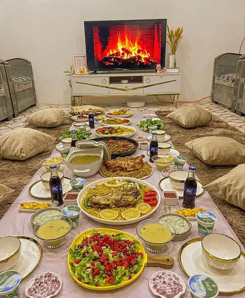 عکس سفره ناهار مهمانی