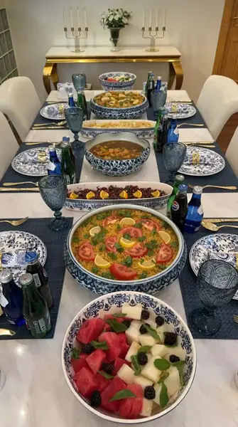 عکس سفره ناهار مهمانی