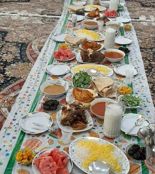 عکس سفره ناهار شیک