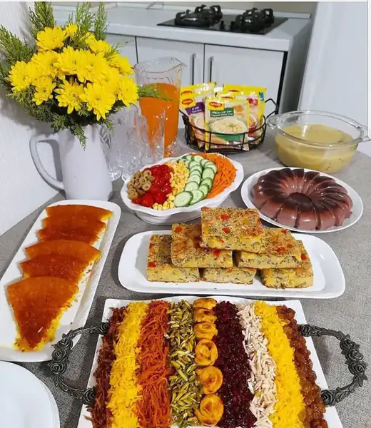 عکس سفره ناهار شیک