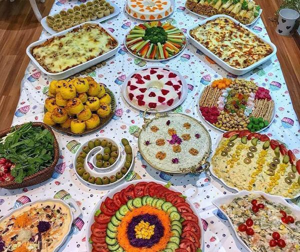 عکس سفره ناهار شیک