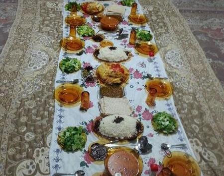 عکس از سفره ناهار