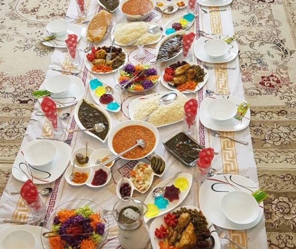 عکس از سفره ناهار