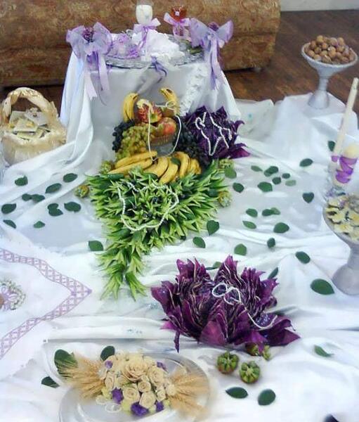 عکس سفره نامزدی ساده