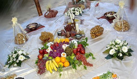 عکس سفره نامزدی ساده