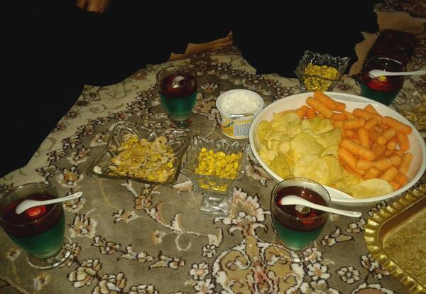عکس فیک سفره غذا