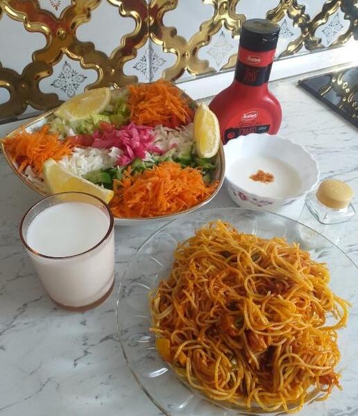 عکس فیک سفره غذا