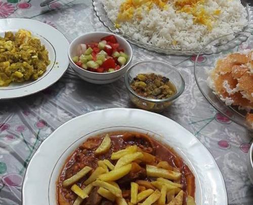 عکس فیک سفره غذا
